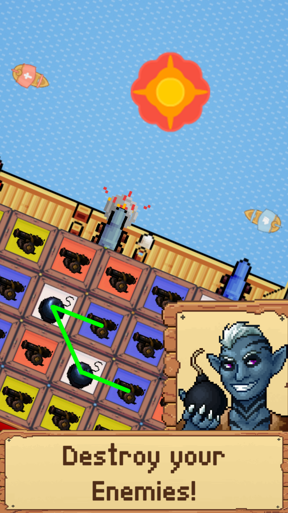 Pirates Match Cannon Clash Game Screenshot